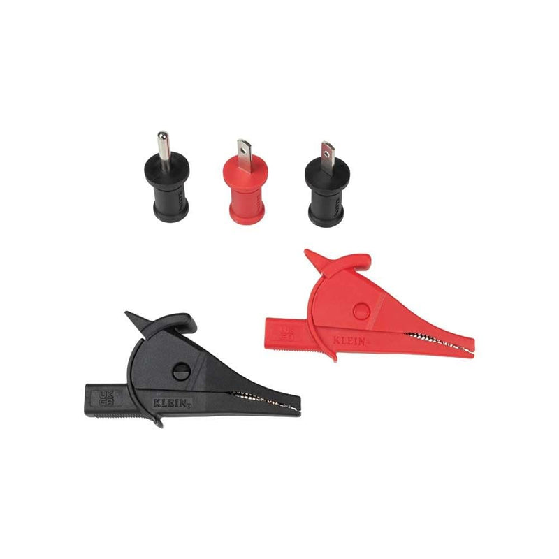 Klein Tools 69360 Alligator Clips, Outlet Tabs/Prongs Circuit Connectors Accessory Pack, Use with Klein Tools Cat. No. ET450, 5-Piece