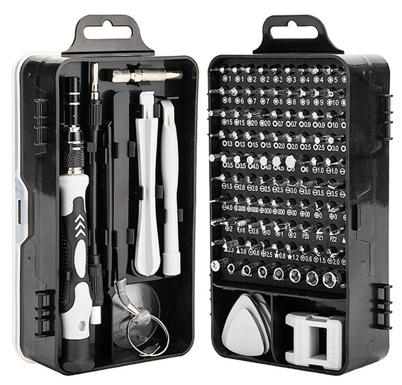 Mini Precision Screwdriver sets,Sinyiol 115 in 1 Repair Tool Kit to Fixing Phone Laptop PC Camera Electronic Watches Glasses,Switch，game consoles ，Magnetic Driver Kit with Flexible Shaftl