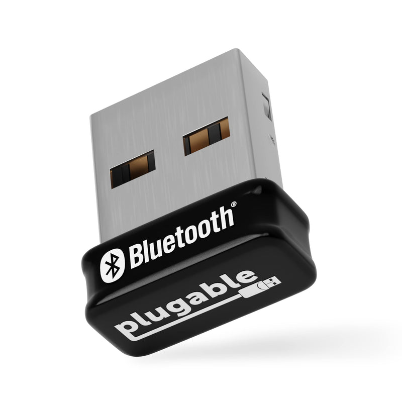 Plugable USB Bluetooth Adapter for PC - Connect Up to 7 Devices, Headphones, Speakers, Keyboard, Mouse, Printer, Enhanced Range & Audio, Compatible with Windows 11, 10, and 8