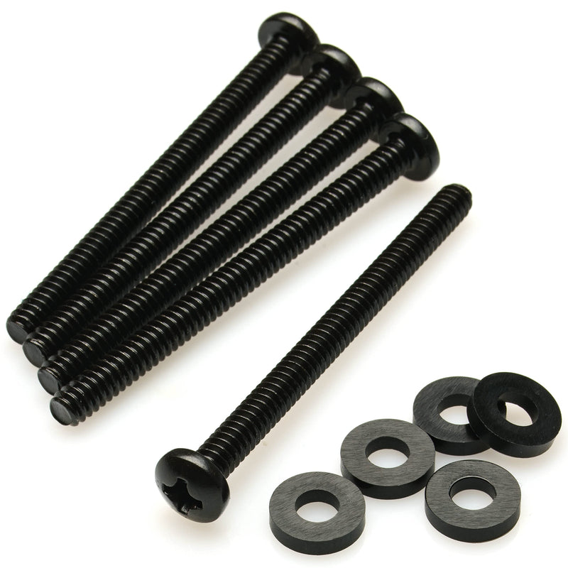 CRJ 6-32 UNC Extra Long 1-3/4" (43mm) Computer Radiator Fan Screws Set for 30mm and 38mm Fans - 20 Screws and 20 Washers 43mm (1-3/4") - 20 Pack