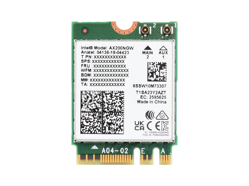 Waveshare Wireless AX200 NIC, Gigabit Dual-Band Wi-Fi 6, 802.11AX Standard Wireless-AX200