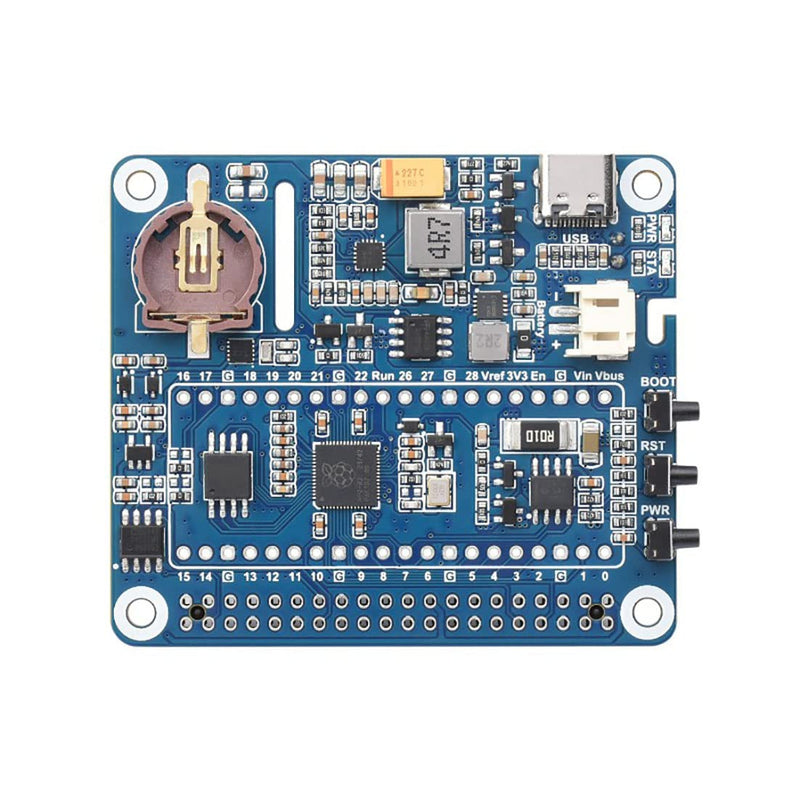 Power Management HAT for Raspberry Pi Series Board, Onboard RTC & Buck-Boost DC Chip,Supports Charging and Power Output at The Same Time