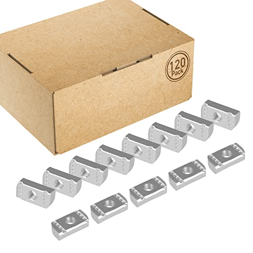 Strut Channel Nuts 1/4"-20 No Spring (120 Pcs) 120