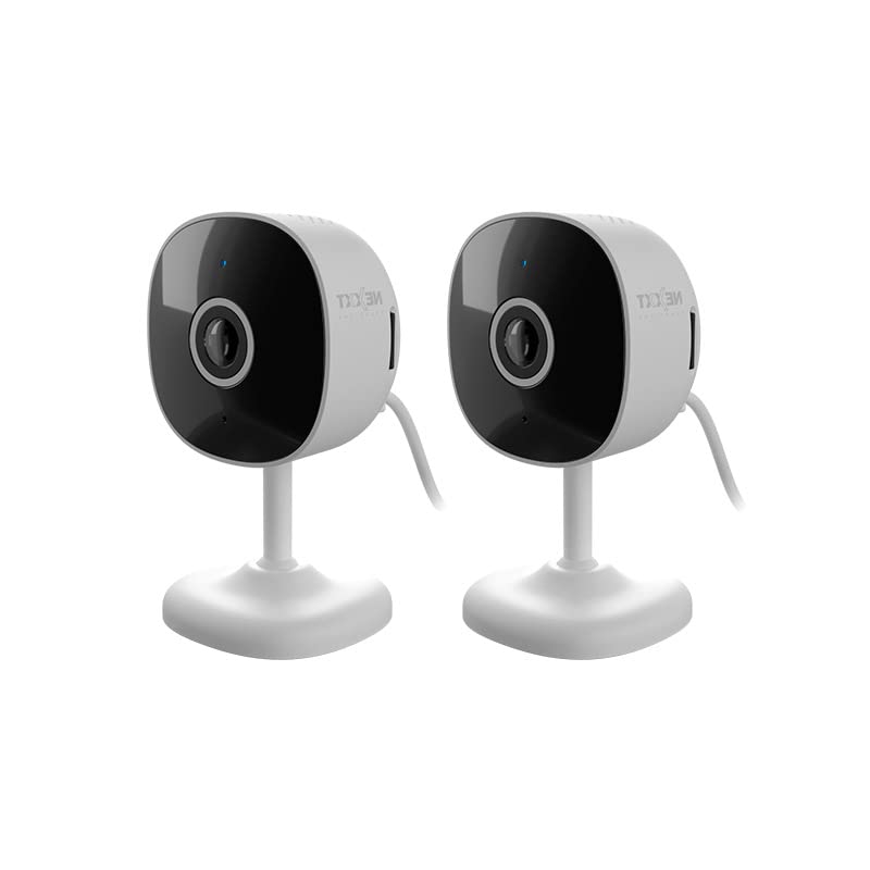 Nexxt 2K Indoor Camera - Smart Wi-Fi Home Security, Wireless Baby Monitor, Dog & Nanny Cam, Easy to Use App, Indoor Room Camera, Human Detection & Night Vision, Camaras De Seguridad para Casa (2PK) 2PK - 2K