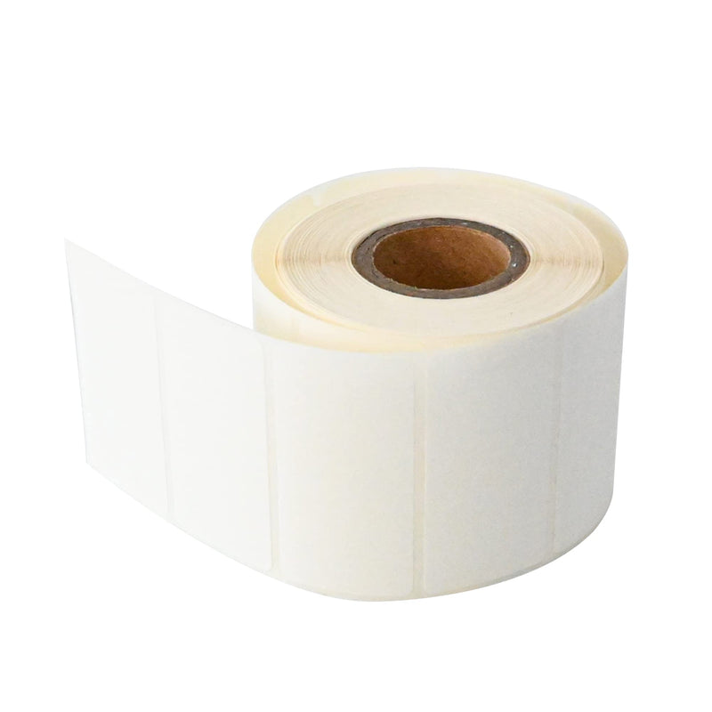 L LIKED 500 Stickers 1" x 2" White Dissolvable Food Labels for Containers -500 Labels/Roll 1"X2"-500 Labels