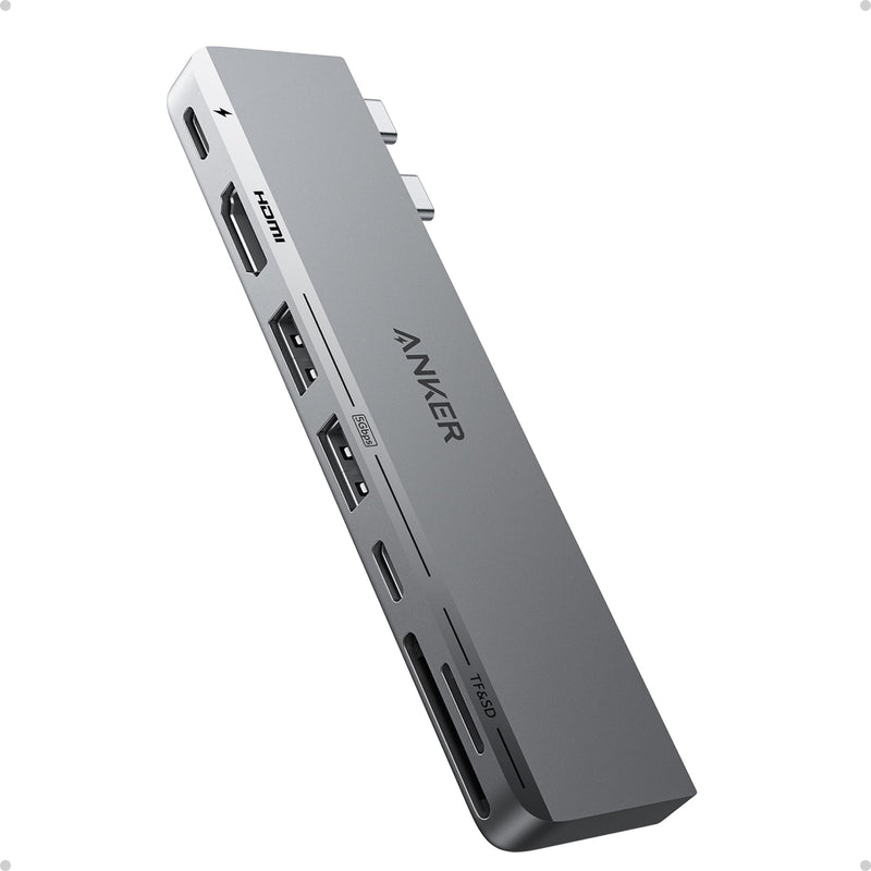 Anker USB-C Hub for MacBook, 7-in-2 Mac Dock with 4K@60Hz HDMI | Thunderbolt 4 Compatible, USB-C and 2 USB-A 5Gbps Data Ports, for MacBook Pro, MacBook Air M4/M5 and More (Not Work with Neo) 7-in-2 4K@60Hz