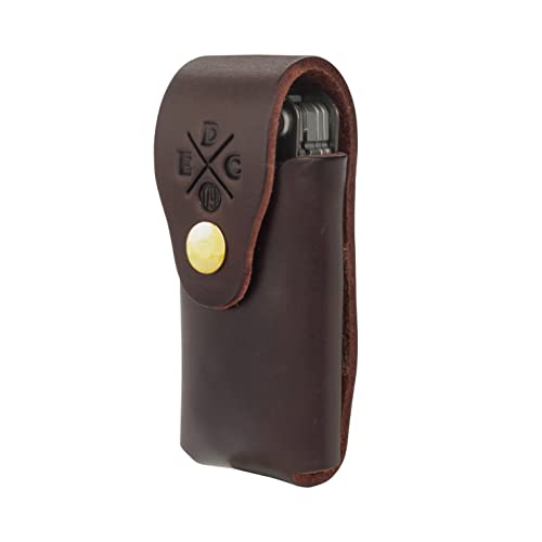 Multitool Sheath, Fits 4" Long Leatherman Wave, Gerber & SOG Tools Burgandy
