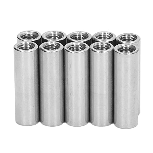 10PCS Female Thread Coupling Nut Round Coupling Nut Round Connection Nut M8 X 1.25 12 L40mm