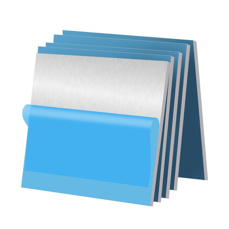 5PCS 6061 Aluminum Sheet Metal 1/4" x 4" x 4", Aluminum Plates Covered with Protective Film, Heat Treatable Aluminum Flat Bar for DIY Craft, Industry 1/4" 4" × 4", 5Pcs