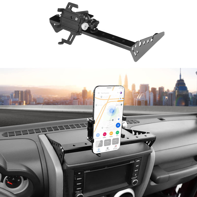 Jimen for JK Phone Mount, Dash Bar Cell Phone Holder Compatible with Jeep Wrangler JK & Unlimited 2007-2010