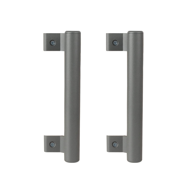 2-Piece Sliding Door Handle 8-inch Aluminum Alloy Material is Applicable to The Replacement of Patio Door Glass Door and Some Old Door Handles, which is Easy to Install Gray