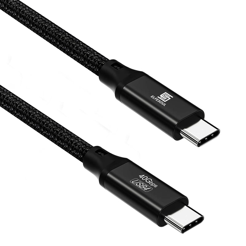 USB C to C Cable 6.6ft, 8K HD Display, 40 Gbps Data Transfer, 240W USB-C Charging Cable for Thunderbolt 3/4, MacBook Pro, Type-C Laptop, Hub, Docking, and More. Black