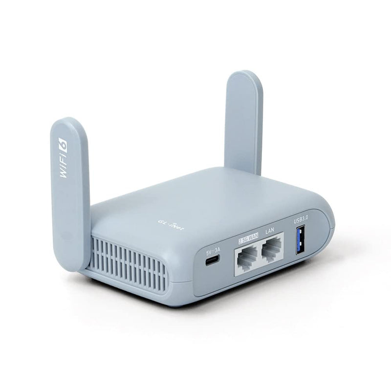 GL.iNet GL-MT3000 (Beryl AX) Portable Travel Router, Pocket Wi-Fi 6 Wireless 2.5G Router, Portable VPN Routers WiFi for Travel, Public Computer Routers, Business, Moblie/RV/Cruise/Plane 1