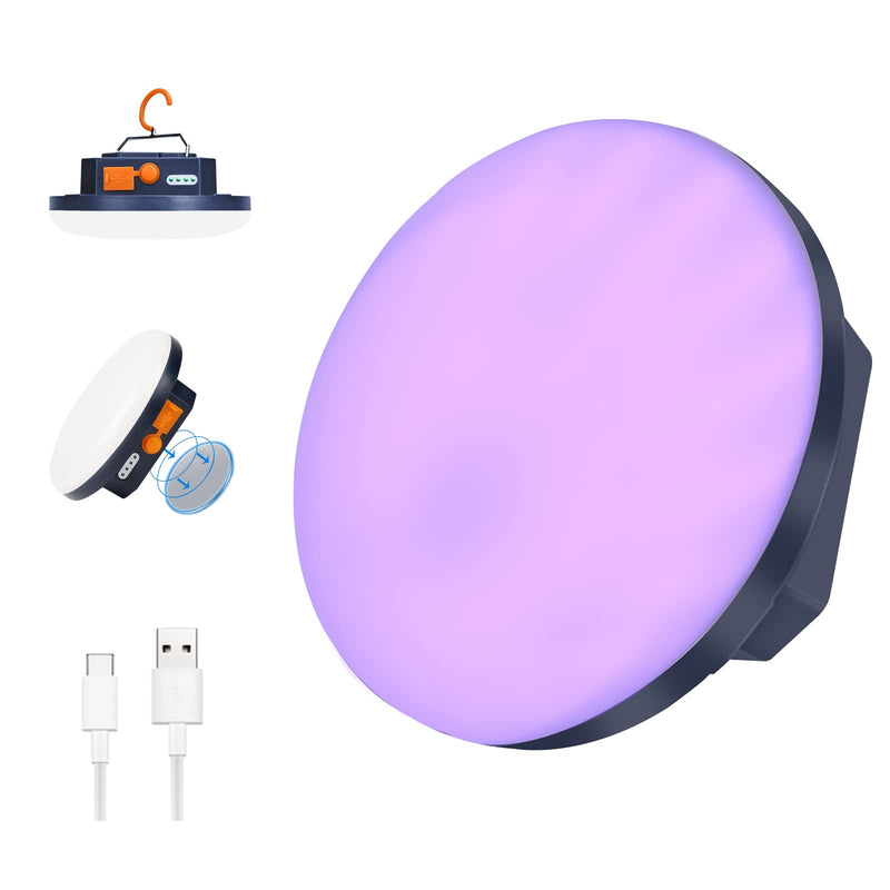 UV Flashlight Camping Light , IODOO 10000mAh 48 LED 395nm UV / 6500K Floodlight 3000LM White Light Pet Urine Detector for Dog/Cat Urine, Dry Stains, Bed Bug 30w(Uv)