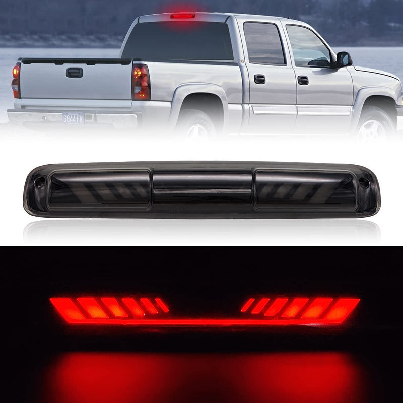 Third 3rd Brake Light for 1999-2006 Chevy Silverado/GMC Sierra 1500 2500 3500 HD, TIME TUNNEL Sequential LED High Mount Stop Light for 2007 Silverado/Sierra Classic, Rear Center Cab Tail Lamp For 99-07 Silverado/ Sierra TIME TUNNEL