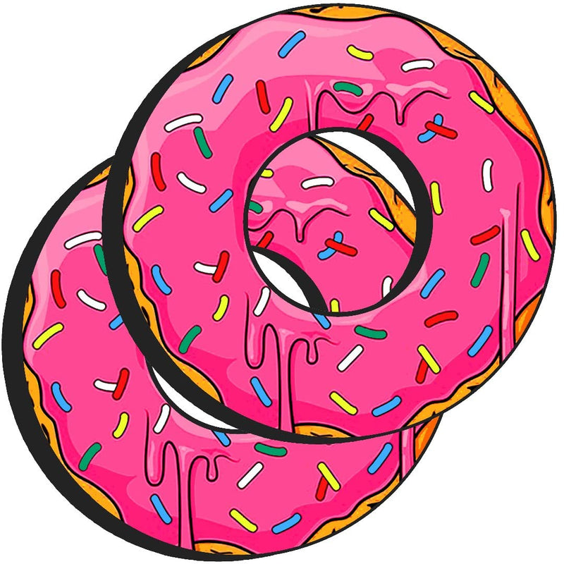 Doughnut Collection - Gripdonuts.com Premium MX BMX Dirt Bike Motorcycle Grip Donuts (13 Variations) Pink