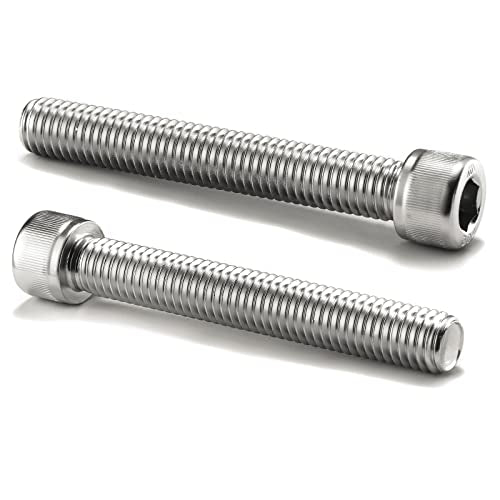 1/2-13 x 3-1/2" Socket Head Cap Screws Bolts, 20Pcs 304 Stainless Steel 18-8, Allen Socket Hex Drive, Full Thread, Bright Finish by SG TZH(with Hex Spanner) 20 1/2-13 x 3-1/2"