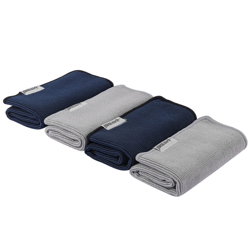 MHW-3BOMBER Barista Towels for Espresso 4Pack, 11" Microfiber Barista Cloth Espresso Cleaning Towel for Coffee Bar - Coffee Cleaning Accessories fit Espresso Machine|Steam Wand|Countertop CT5322