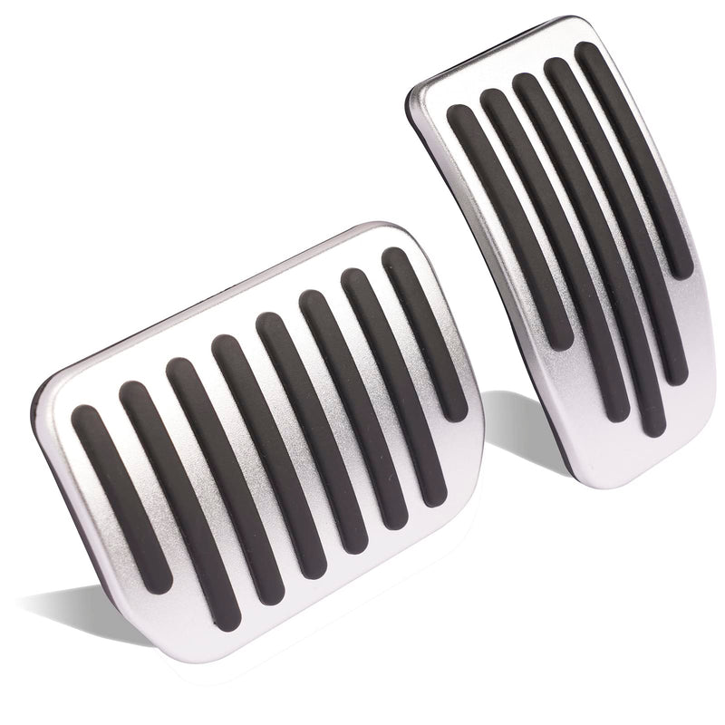 Gas Pedal Brake Pedal Foot Pedal Cover for Tesla Model 3/Y Performance Compatible with Model Y Juniper and Model 3 Highland silver