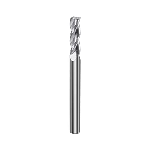 1/2" 3-Flute Solid Carbide Square End Mill, 1Pcs 1/2 in