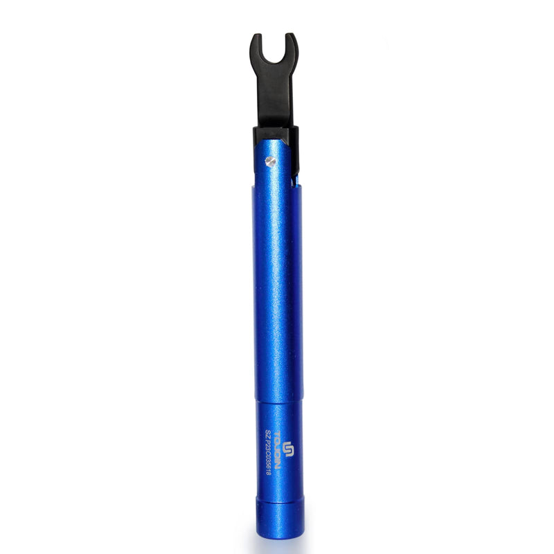 TOJOIN 1 pcs SMA Torque Wrench for RF Connector 8 in·lbs (0.9 N·m) Opening 8mm (5/16") for SMA 3.5mm/2.92mm Adapter Convertor Portable Spanner for Professionals Industry Blue 1 PCS-SMA