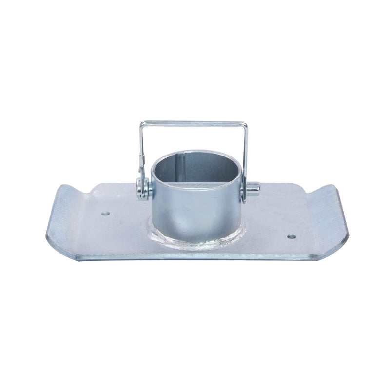 5000lbs Trailer Jack Foot Plate with Pin Base, Silver