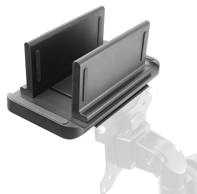 VIVO Multifunctional Adjustable Thin Client Mini PC Mount Bracket, CPU VESA Monitor Arm Computer Holder, Freestanding Desk Stand, Vertical Laptop Stand, Black, MOUNT-PC05M