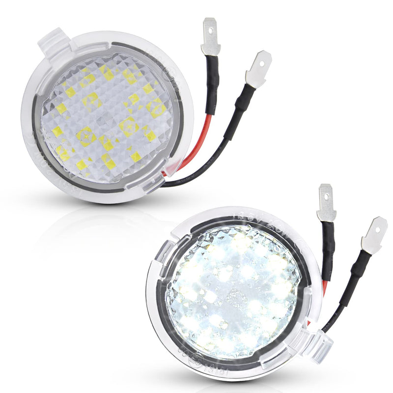 LED Side Mirror Puddle Lights Compatible with Ford F150 Explorer Edge Expedition Flex Taurus X Mirror Signal Lamp Indicator Replacement Accessories, Pack of 2