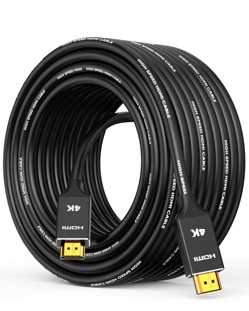 Capshi 4K Long Fiber Optic HDMI Cable 75ft/23M, in-Wall CL3 Rated HDMI Cable 2.0 Support (4K@60Hz HDR10 8/10bit 18Gbps HDCP2.2 ARC) High Speed HD Shielded Cord Compatible with TV, Laptop, PC, HDTV 75 feet