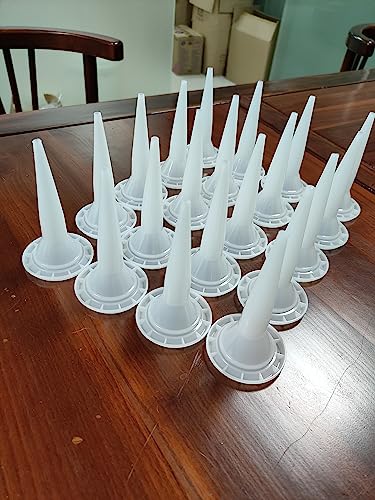 JL&LOVE 20 Pcs Universal model sausage glue gun nozzles, reusable