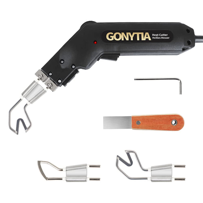 Hot Knife Rope Cutter Fabric Cutter Pro Electric Hot Knife Heat Sealer Cutting Tool kit (GT-R(fabric rope cutter)) Rope Cutter Black