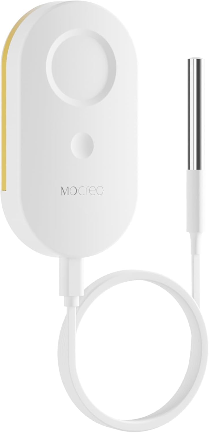 MOCREO MS1 Wireless Thermometer Freezer Alarm Sensor, Upgraded Version of ST5, Hub Required (Not Included), Email & App Alert, Data Logging, No Subscription, for Fridge, Freezer, Hot Tub MS1 Thermometer