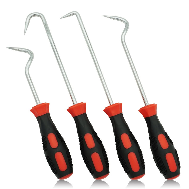 Hose Removal Hook Pick Set - 10" Hook, 8" Remover, Radiator Hose Puller Pack of 4 10 Inch 4pc