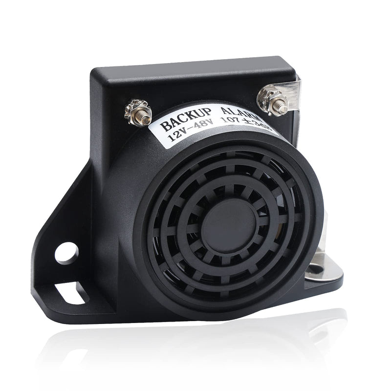 Backup Alarm for Trucks 12V-48V 107±3DB,Waterproof Reversing Truck Backup Alarm with Super Loud Beeper Tone for Commercial Trucks Industrial Heavy Construction Vehicles 1PC Square