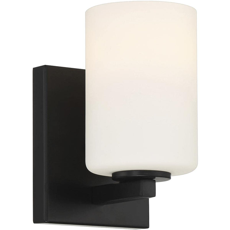Access Lighting 62621-MBL/OPL Sienna Wall Sconce, 1-Light 60 Watts, Matte Black