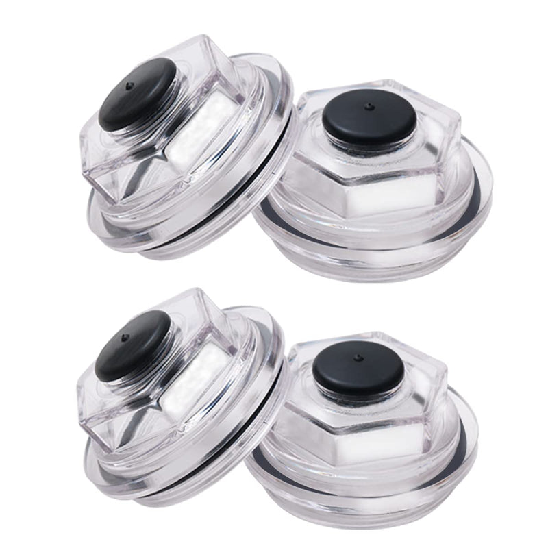 2PCS Oil Bath Dust Caps, K71-038-00,For Dexter 6k-8K 8-218, 8-219, 8-232 General Duty Axles Built 1989 and older, for Dexter 6K 7K 8K 2.75" Threads Trailer Axle Plastic Cover 21-35 23-29 Oil Caps (2)