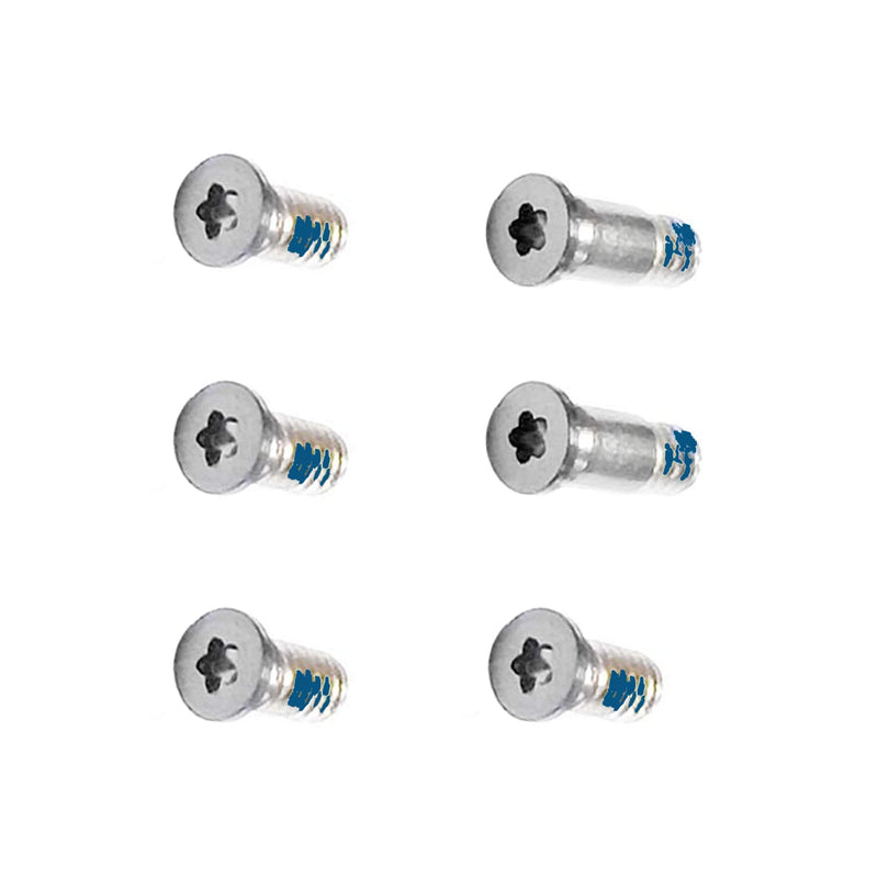 Silver Screws 6-Piece 1 Set Bottom Case Screws Pentalobe P5 923-01516 Replacement Compatible with 15" A1707 2016 2017 A1990 2018 2019 (Silver) Silver