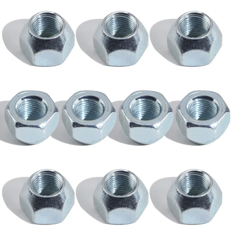 10pcs 1/2-20 Inch Trailer Lug Nuts Zinc Plated 509 Tire Lugs Wheel Nuts 50-53911 Open End Acorn Lug Nuts for 1/2" Wheel Lug Studs RV Truck Tire Bolt 10PCS