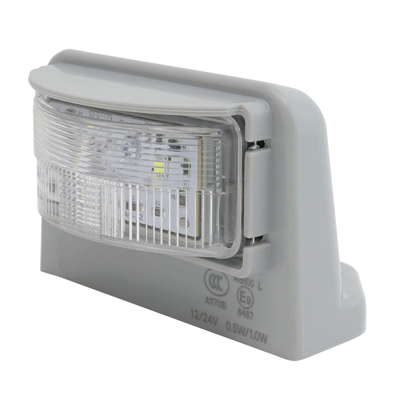LED License Plate Light for Trailer RVs Trucks Boat UTV ATV Lorry 12V 24V White Number Plate Lamp Trailer Light Waterproof License Tag Lights LED License Plate Light Only