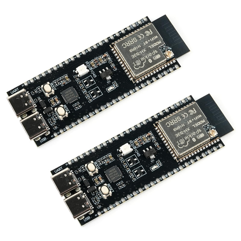 2PCS ESP32-S3-DevKitC-1-N16R8 ESP32 S3 Development Board ESP32-S3-WROOM-1 Module Wi-Fi+BT 16MB Flash 8MB PSRAM Type C Connector for Arduino ESP