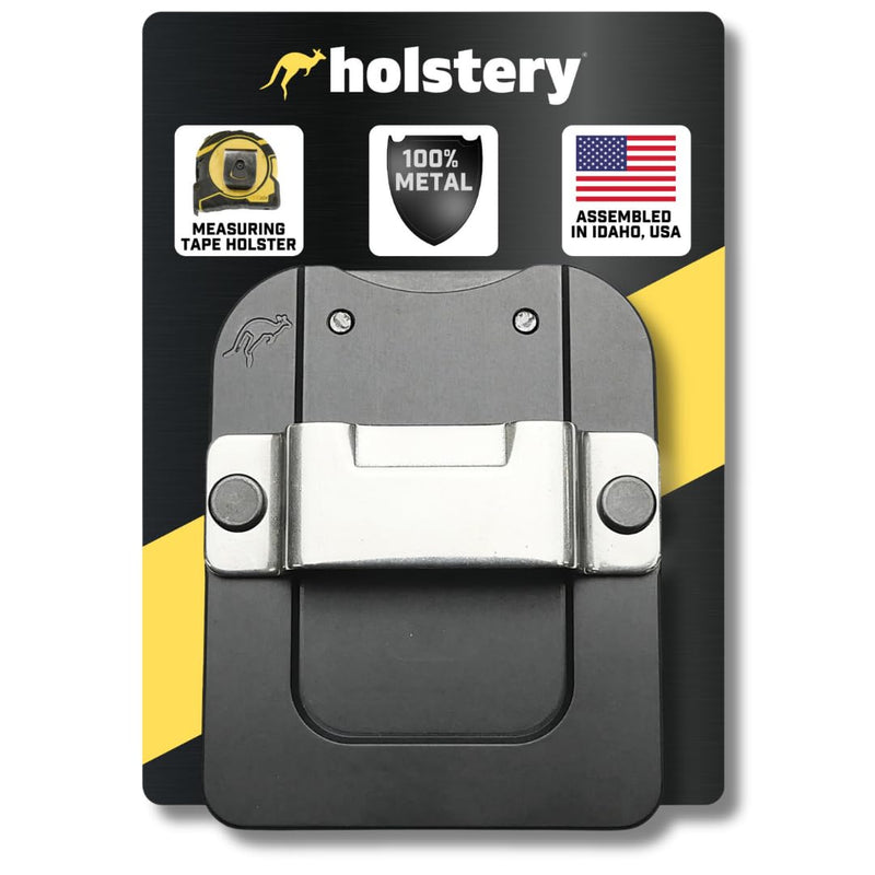 Holstery TapeMaster | Clip-On Tape Measure Holder - Low-Profile Measuring Tape Holster for Your Belt, Tool Bags, Pockets, or Pants TapeMaster Pro