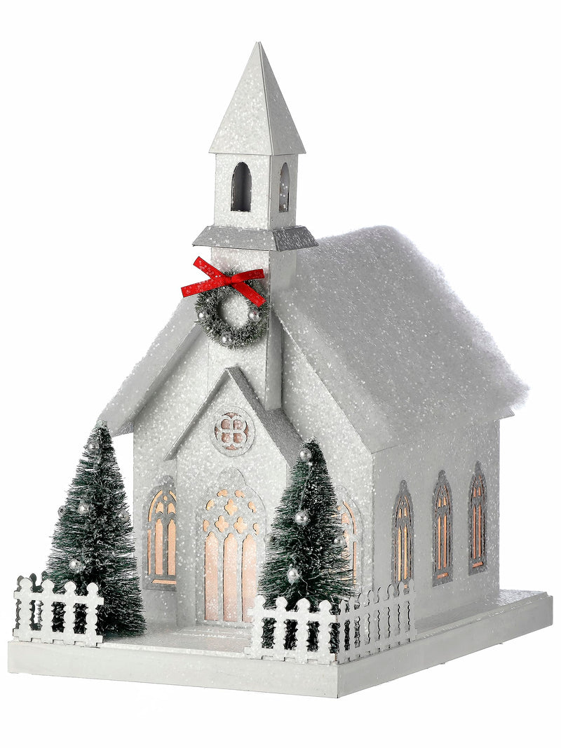 Regency International 11.5" Led/Battery Cardboard Timer Country Church