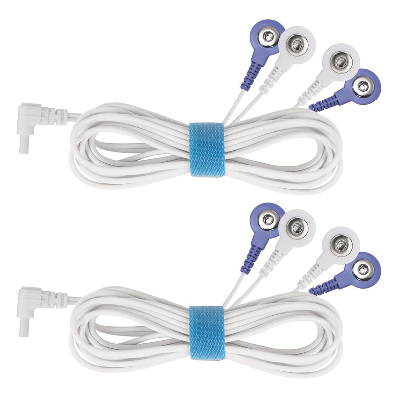 Belifu TENS EMS Unit Electrode Wires 2.35mm, Muscle Stimulator TENS Machine for Pain Relief