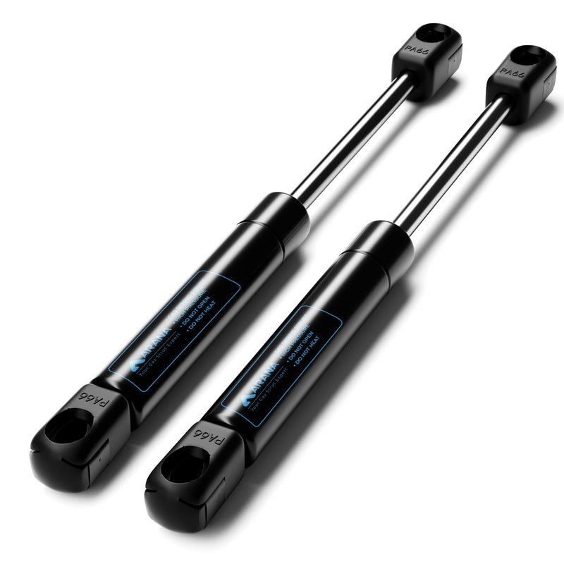 ARANA 10 Inch 20LB/89N Gas Strut Shocks, 10'' Lift Supports for Ranger Boat Hatch Boat Rod Locker Cooler Snap Box RV Cabinet Door Camlocker Toolbox Lid, 2Pcs (Suitable Support Weight 16-22LB) 20 LB