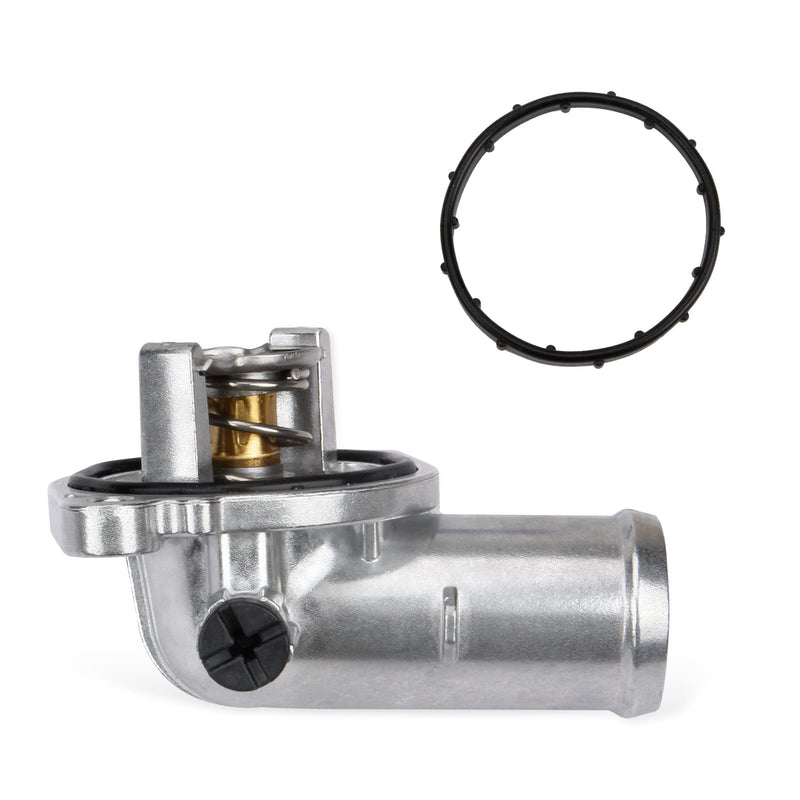 Aluminum Coolant Thermostat Housing Assembly Compatible with 2011-2020 Dodge Journey Avenger Grand Caravan 2014-2021 Jeep Cherokee 2012-2021 Ram C/V ProMaster 1500 2500 3500 2011-2017 Chrysler 200 5184570AG(Upgrade Aluminum)