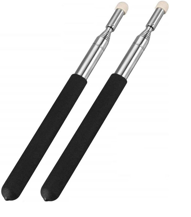 2PCS Pointer Sticks,Extendable Pointer,Hand Pointer Classroom Pointer for Teacher,Telescopic Teacher Pointer Retractable Pointer Hand Pointer for Kids (Package Quantity: 2, Black) Package Quantity: 2