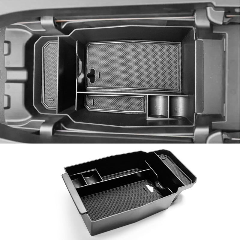 CDEFG 2023 2024 2025 CX-50 Center Console Organizer Tray for 2023 2024 2025 Mazda CX-50 Middle Console Armrest Storage Box 2023 2024 2025 CX50 Accessories(Black) Black