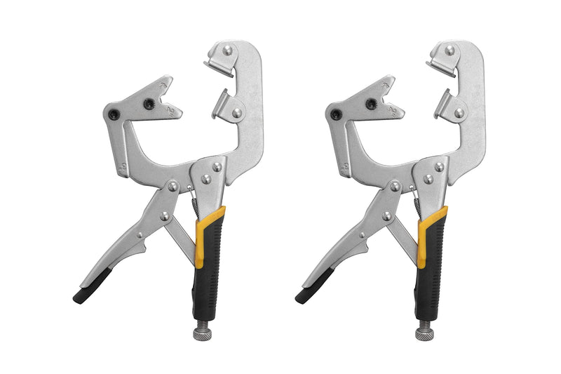 Xiao & Dao Pro 10" Locking Clamps with Swivel V-Typed Pads, Butt weld 2PCS | Butt Weld, 1PC 2-pack