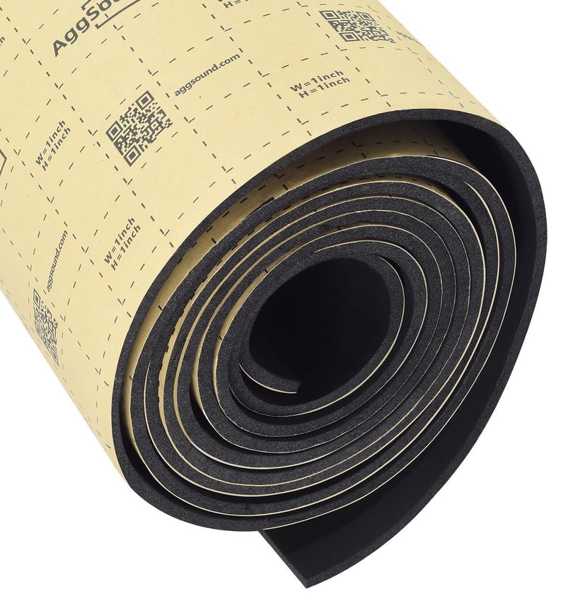 Roll Pack Sound Deadener for Cars-Auto Closed Cell Foam Noise Deadening Material-Heat Shield Insulation Dampening Mat, 157mil 6sqft 157mil-Closed Cell Foam