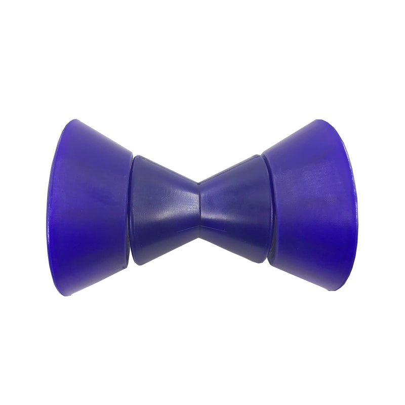 4 Inch Boat Trailer Roller Assembly Bow Stop Bell Roller with 1/2 Inch Shaft fits 4 Inch Bracket Blue
